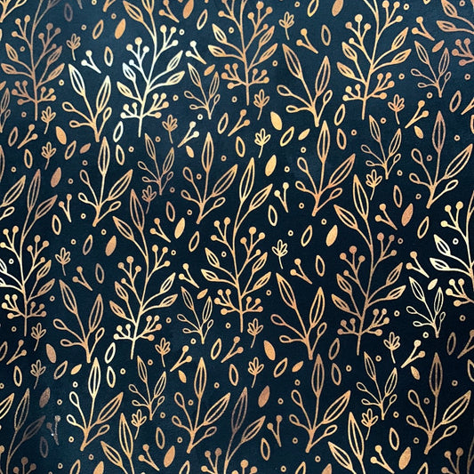 Svart við gulllitti