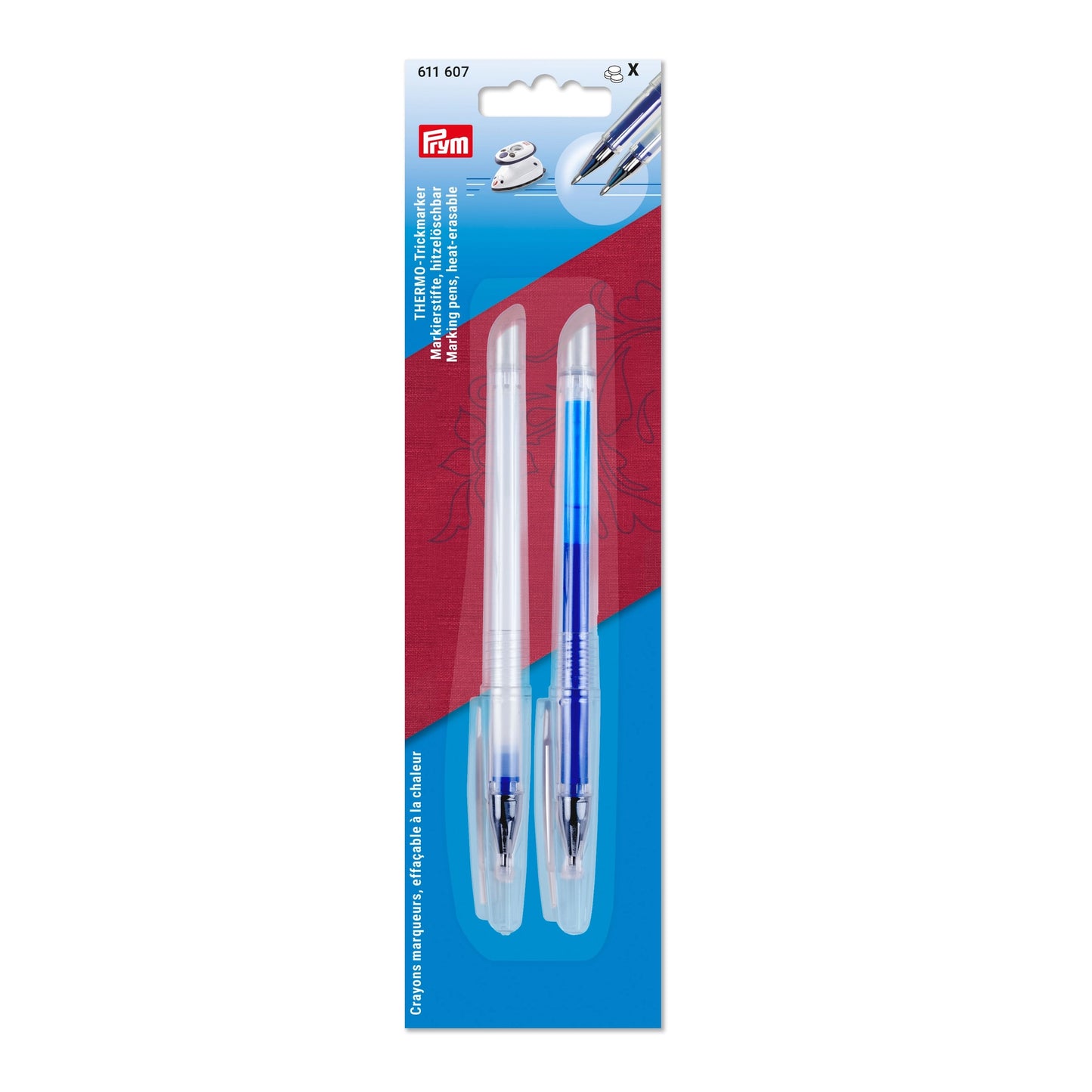 Thermo trick marker - hvítur & bláur