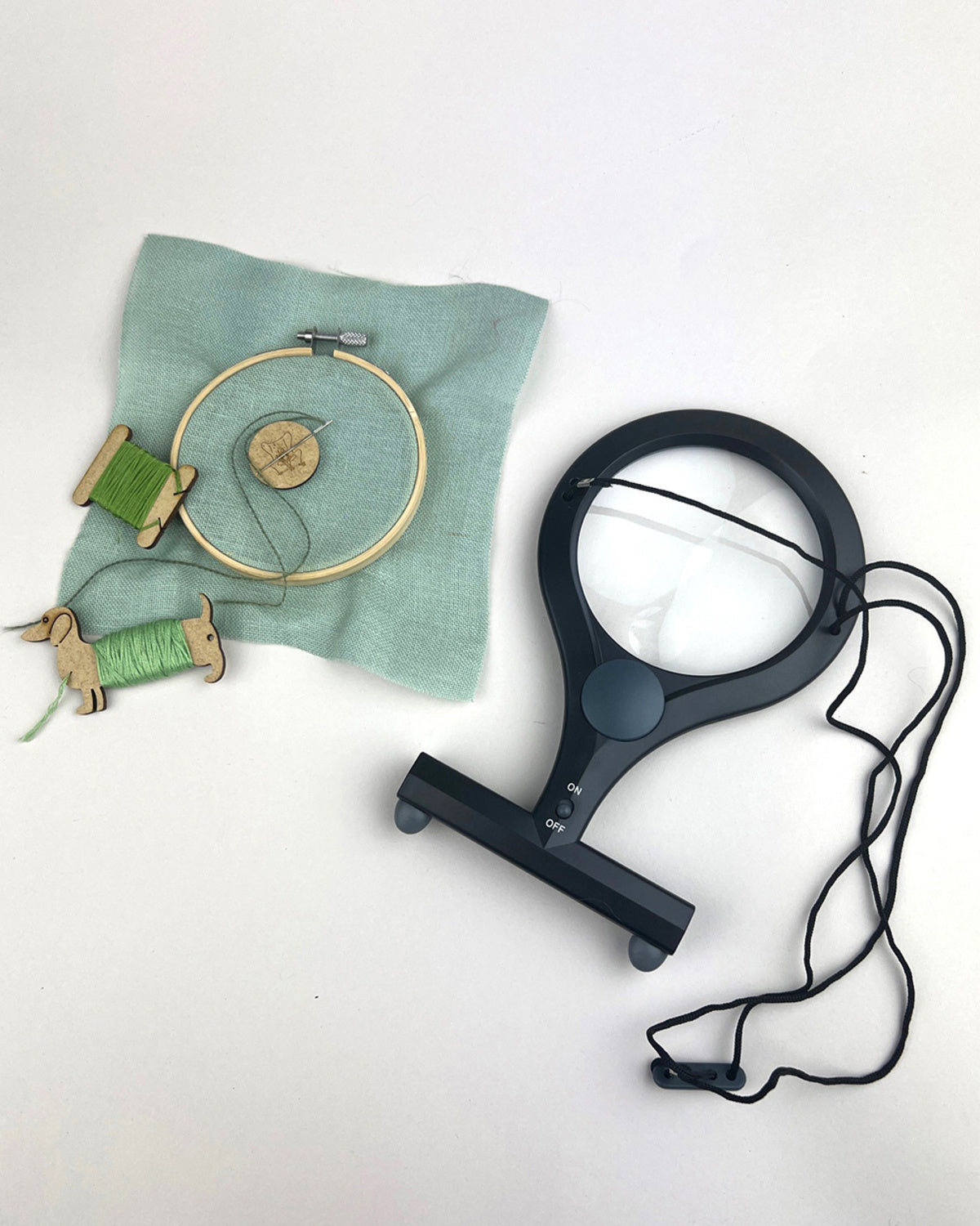 Håndfri lup m/lys (2x+4x)